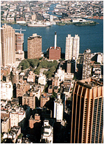 Manhattan skyline seen from Empire State Building